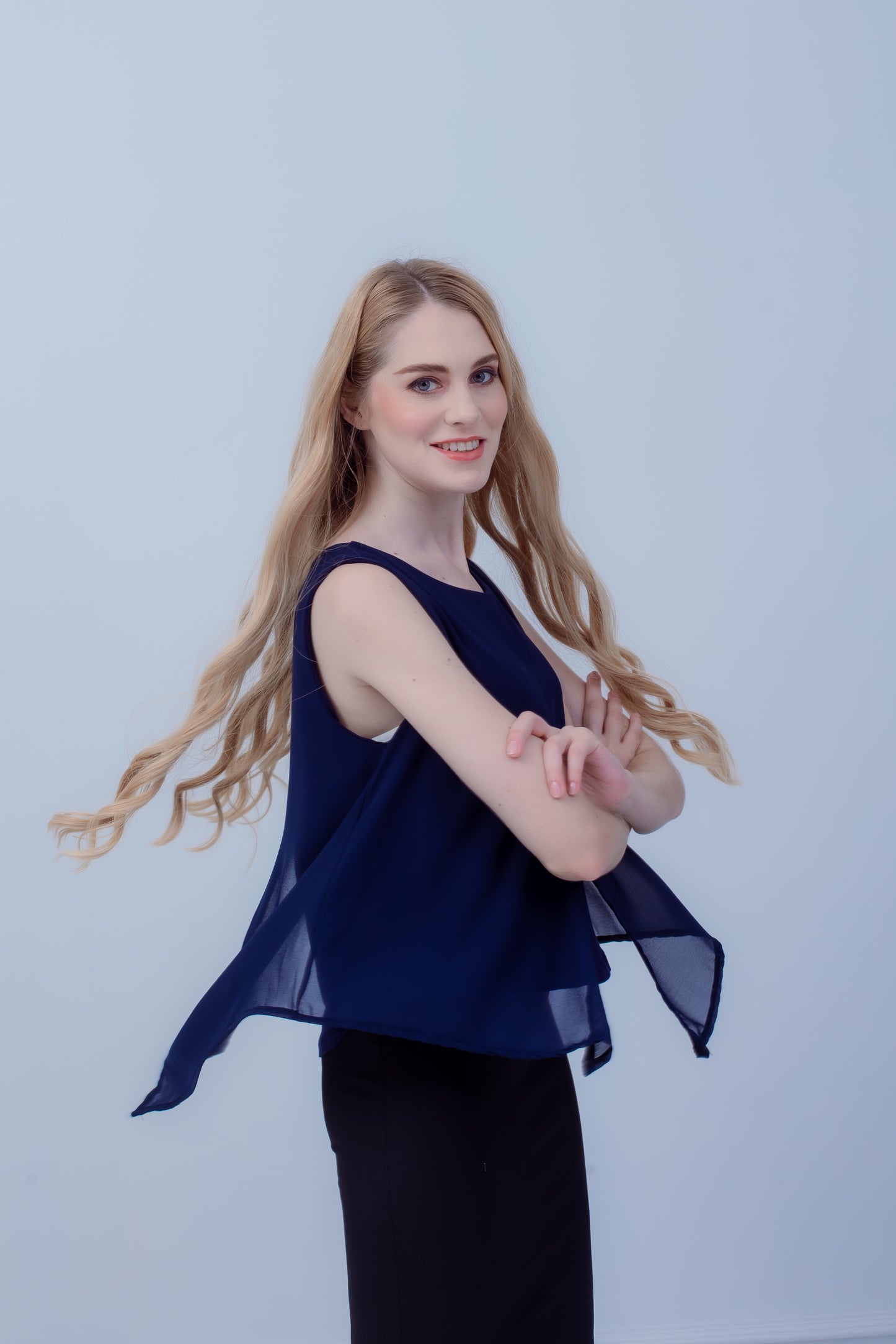 Maternity: Chiffon Stillshirt mit Reißverschluss Ärmellos