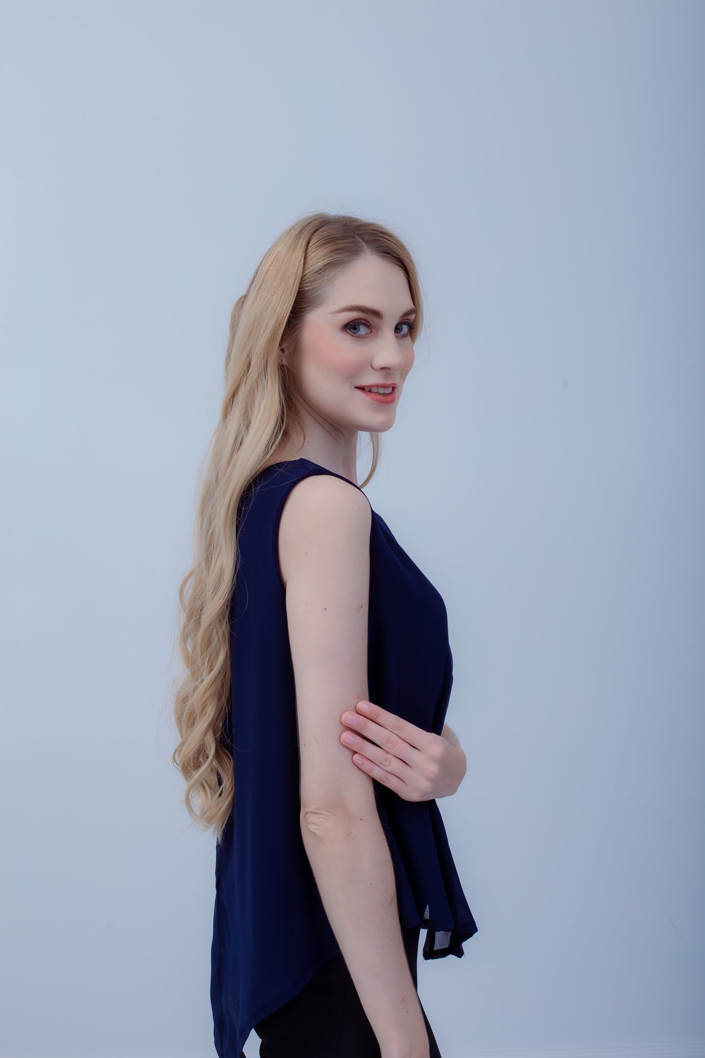 Maternity: Chiffon Stillshirt mit Reißverschluss Ärmellos