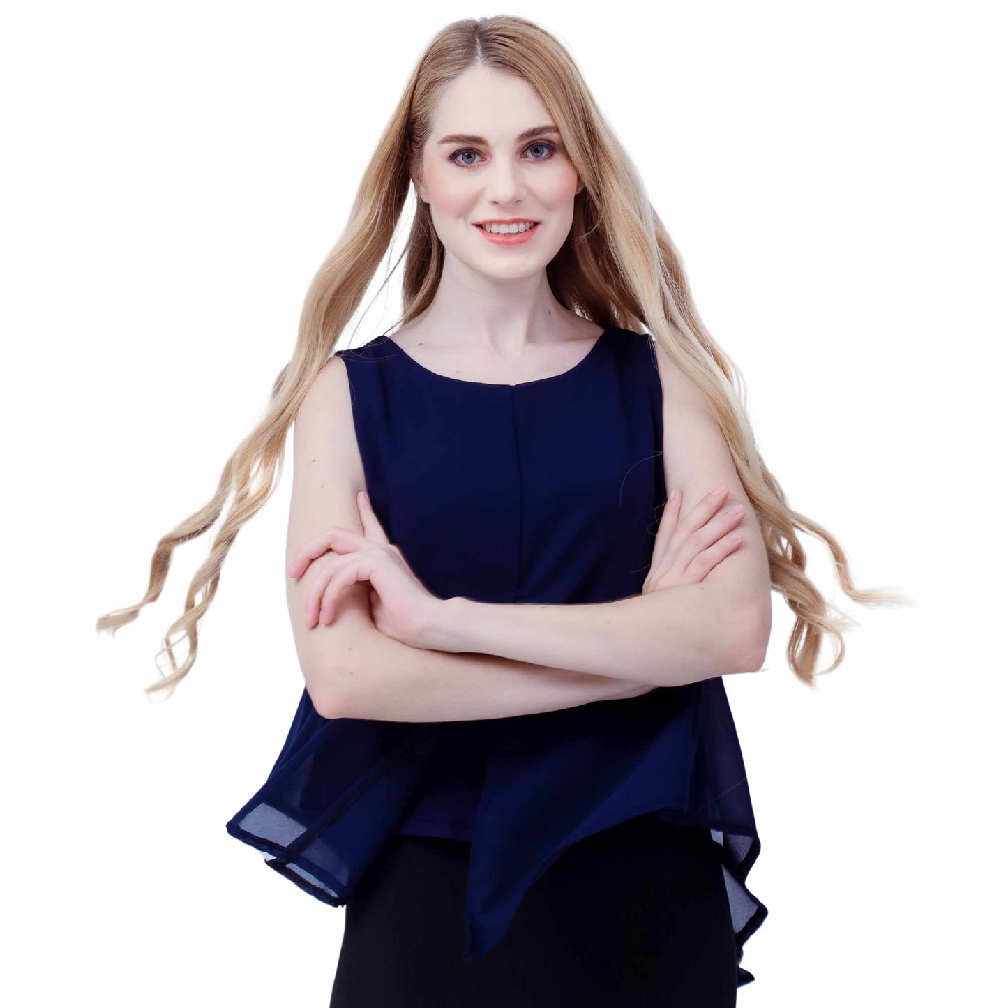 Maternity: Chiffon Stillshirt mit Reißverschluss Ärmellos