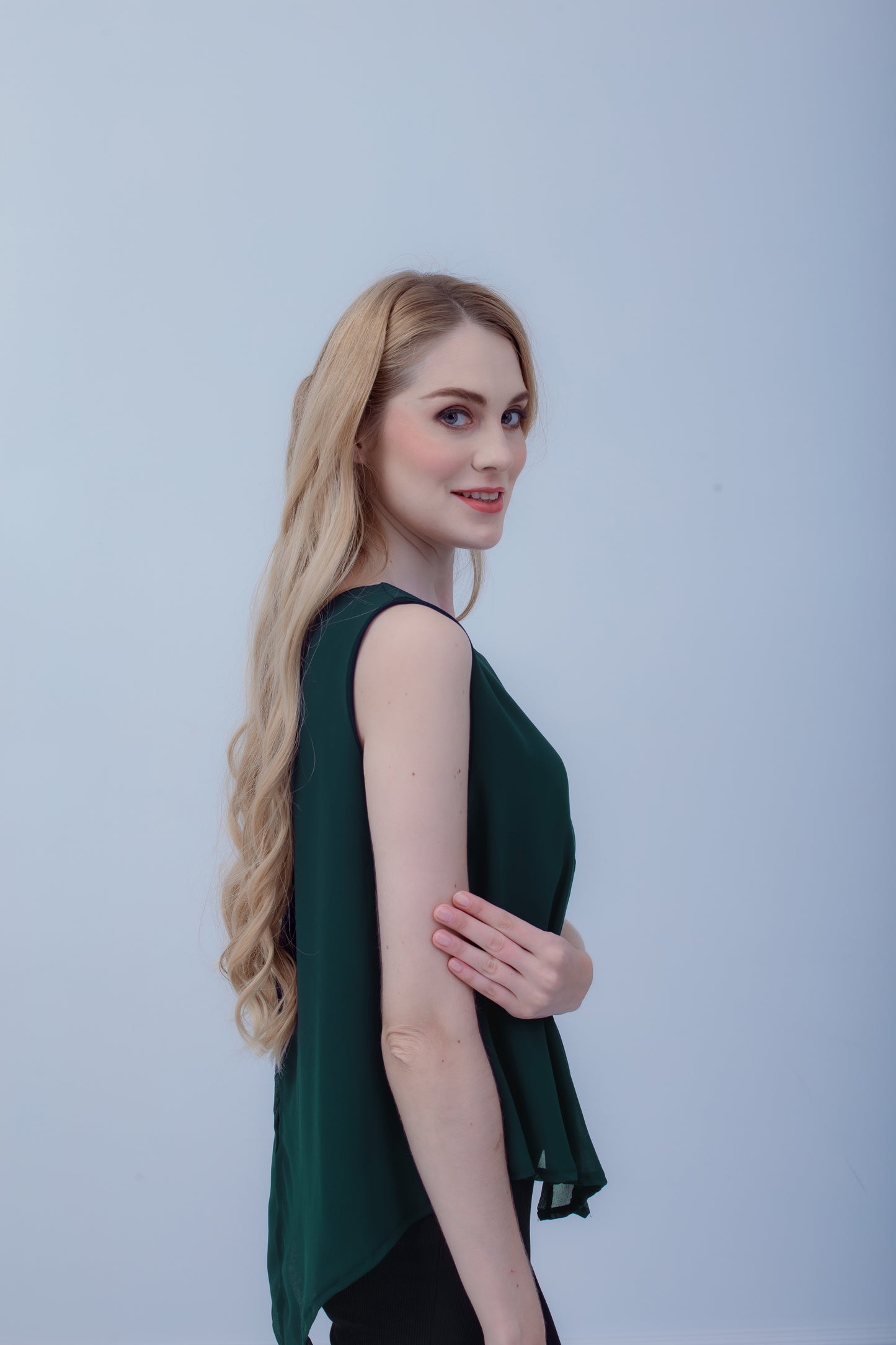 Maternity: Chiffon Stillshirt mit Reißverschluss Ärmellos