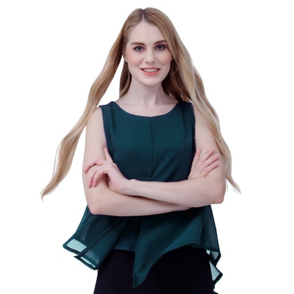 Maternity: Chiffon Stillshirt mit Reißverschluss Ärmellos